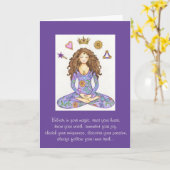 「信じお客様の魔法」カード カード (黄色い花)