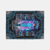 信じお母さ素晴らしんの息子への贈り物 フリースブランケット (正面(横))