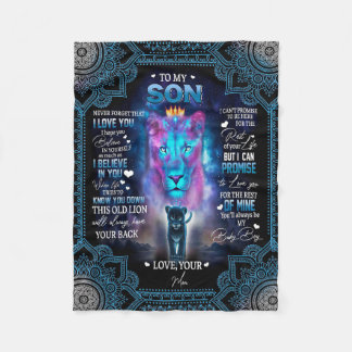 信じお母さ素晴らしんの息子への贈り物 フリースブランケット