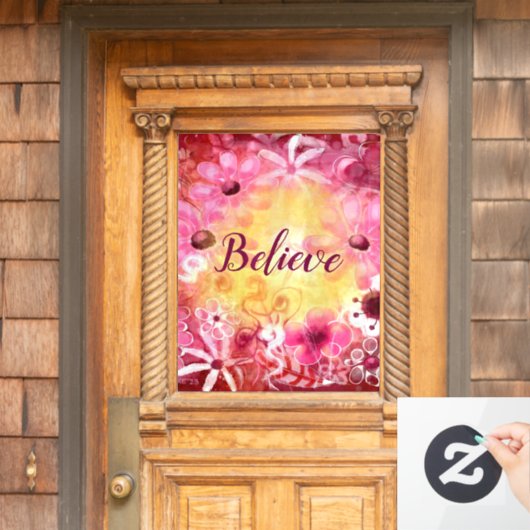 信じお洒落フローラ ウィンドウサイン (ホームデコレーション)