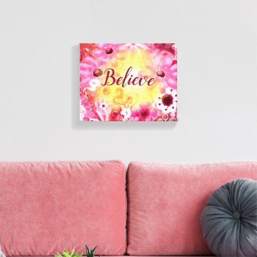 信じお洒落フローラ キャンバスプリント (インサイチュ (リビング))