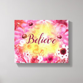 信じお洒落フローラ キャンバスプリント