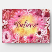 信じお洒落フローラ フォトプラーク (正面)