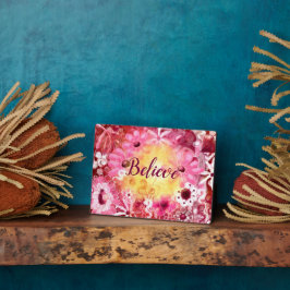 信じお洒落フローラ フォトプラーク