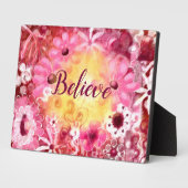 信じお洒落フローラ フォトプラーク (側面)