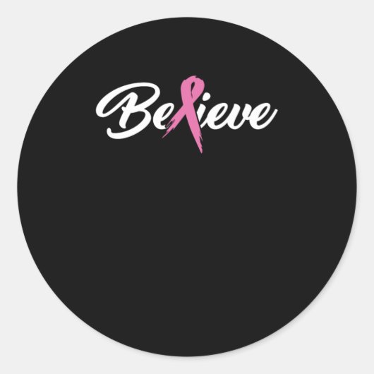 信じがん生存者と認識度贈与 ラウンドシール (正面)