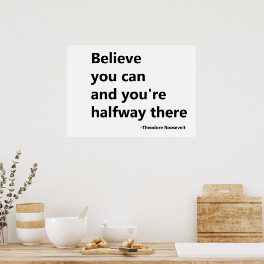 信じさ ポスター (キッチン)