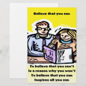 信じさ 便箋 (正面/裏面)