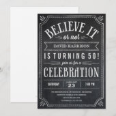 信じそれと違うバースデーパーティ招待状 招待状 (正面/裏面)