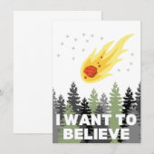 信じたい 隕石 グリーティングカード ノートカード (正面/裏面)