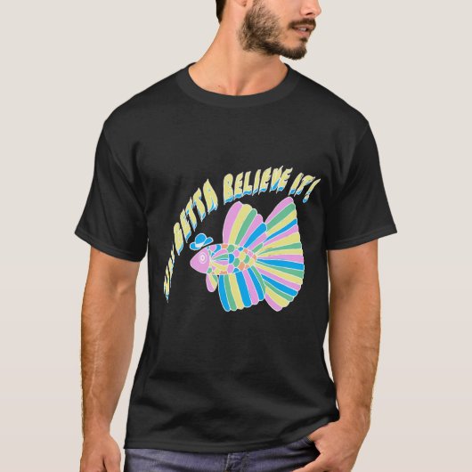 信じてよアクアリウムギフト Tシャツ (正面)