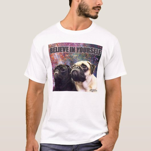 "信じて下さいあなた自身で!" 心地よく柔らかいティー Tシャツ (正面)