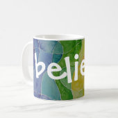 信じて下さい コーヒーマグカップ (正面左)