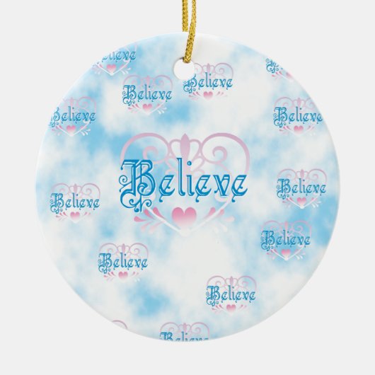 信じて下さい セラミックオーナメント (正面)