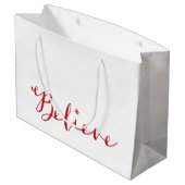 信じて下さい ラージペーパーバッグ (裏面アングル)