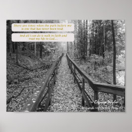 信じて下さい- "信頼の歩行"を ポスター