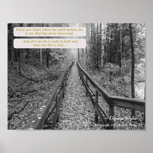 信じて下さい- "信頼の歩行"を ポスター (正面)