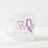 信じて下さい"最も最高のな心配のマグ"を フロストグラスマグカップ (左)