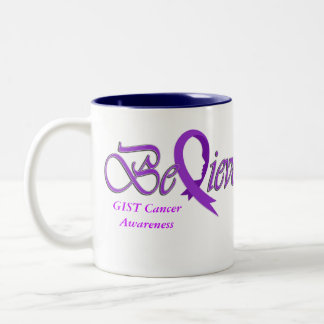 信じて下さい"紫色のマグ"を ツートーンマグカップ