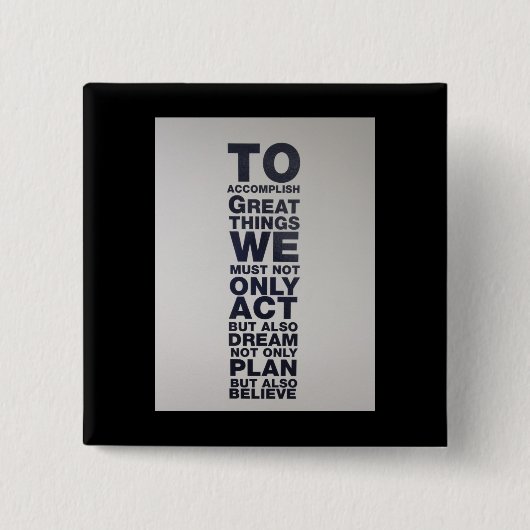 信じて下さい 缶バッジ (正面)