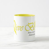 信じて下さい"黄色いマグ"を マグカップ (中央)