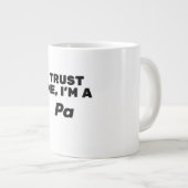 信じて俺はパだ ジャンボコーヒーマグカップ (正面右)