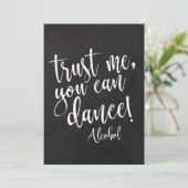 信じて、あなたがChalkboardのサインを踊手頃ることができる (スタンド正面)