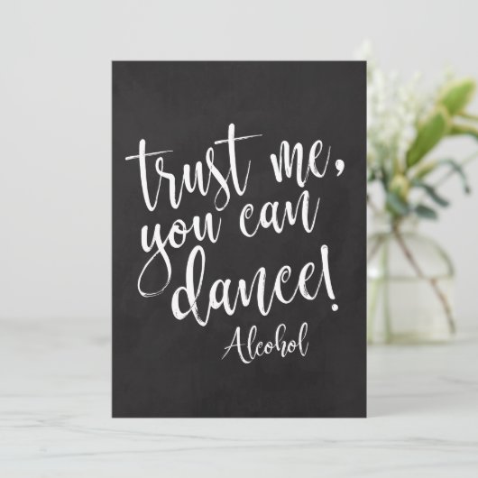 信じて、あなたがChalkboardのサインを踊手頃ることができる (スタンド正面)