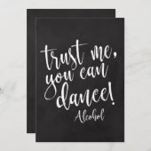 信じて、あなたがChalkboardのサインを踊手頃ることができる (正面/裏面)