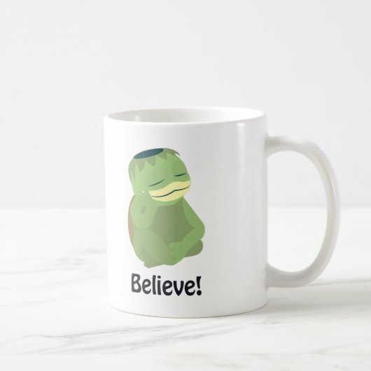 信じて!かわいいカッパ コーヒーマグカップ (右)