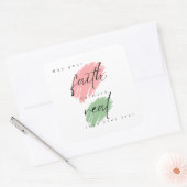 信じて |クリスチャンのステッカー |宗教 スクエアシール (封筒)