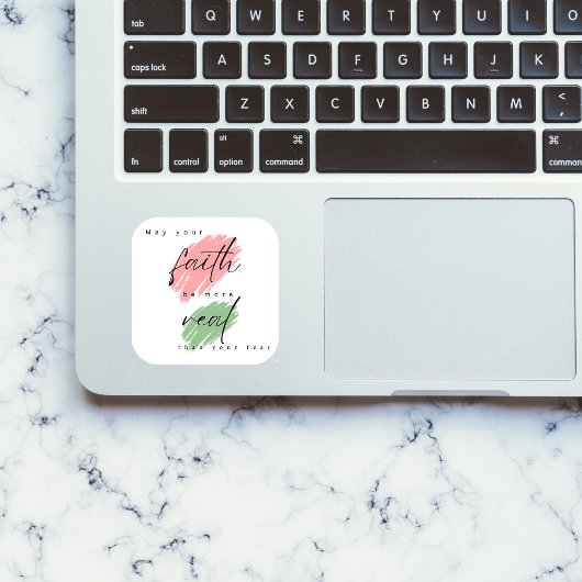 信じて |クリスチャンのステッカー |宗教 スクエアシール