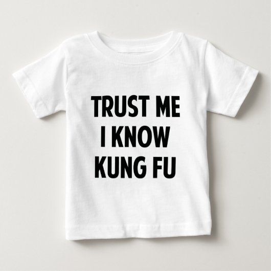 信じて、俺は空手を知っている ベビーTシャツ (正面)