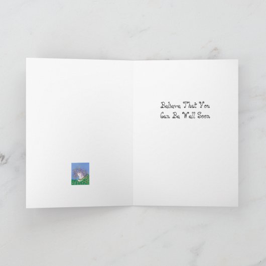 信じて、元気に カード (内部)