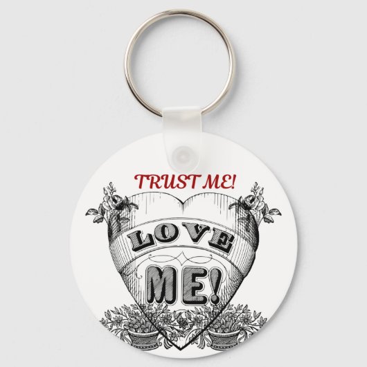 信じて！愛して！ キーホルダー (正面)