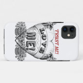 信じて！愛して！シンプルバレンタインの贈り物 Case-Mate iPhoneケース (裏面(横))