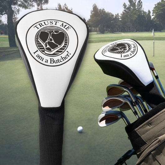 信じて、私は肉屋 ゴルフヘッドカバー