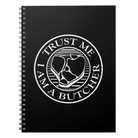 信じて、私は肉屋Tボーン ノートブック (正面)