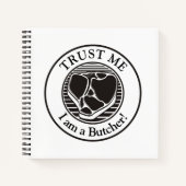 信じて、私は肉屋Tボーン ノートブック (正面)