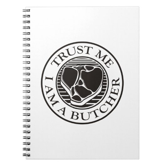 信じて、私は肉屋Tボーン ノートブック (正面)