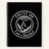 信じて、私は肉屋Tボーン ノートブック (正面)