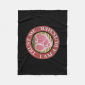 信じて、私は肉屋Tボーン フリースブランケット (正面)