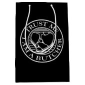 信じて、私は肉屋Tボーン ミディアムペーパーバッグ (正面)