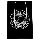 信じて、私は肉屋Tボーン ミディアムペーパーバッグ (裏面)