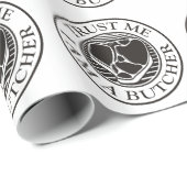 信じて、私は肉屋Tボーン ラッピングペーパー (ロールコーナー)