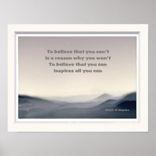 信じできる ポスター (正面)