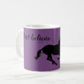 信じないで下さい コーヒーマグカップ (正面左)