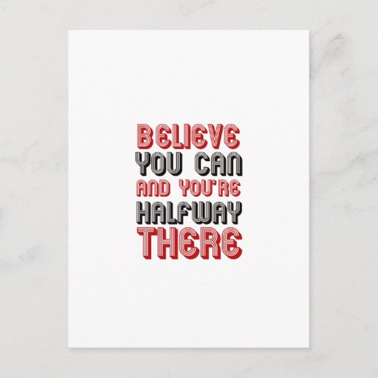 信じはあなたは途中 ポストカード (正面)