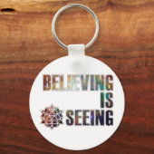 信じは見ている キーホルダー (正面)