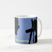 信じは11オンスのマグカップを見ている コーヒーマグカップ (正面右)